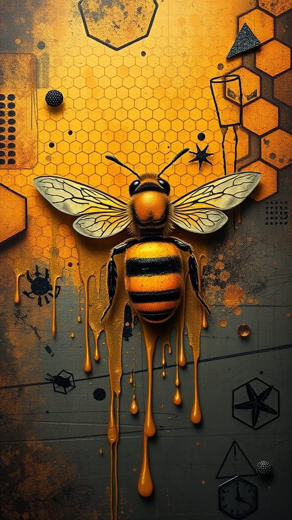 The bee flies not for nectar, but for meaning.