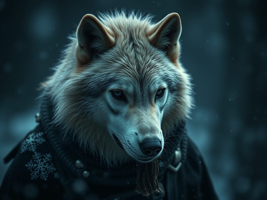 Hyperrealistic Post-Apocalyptic Winter Scene