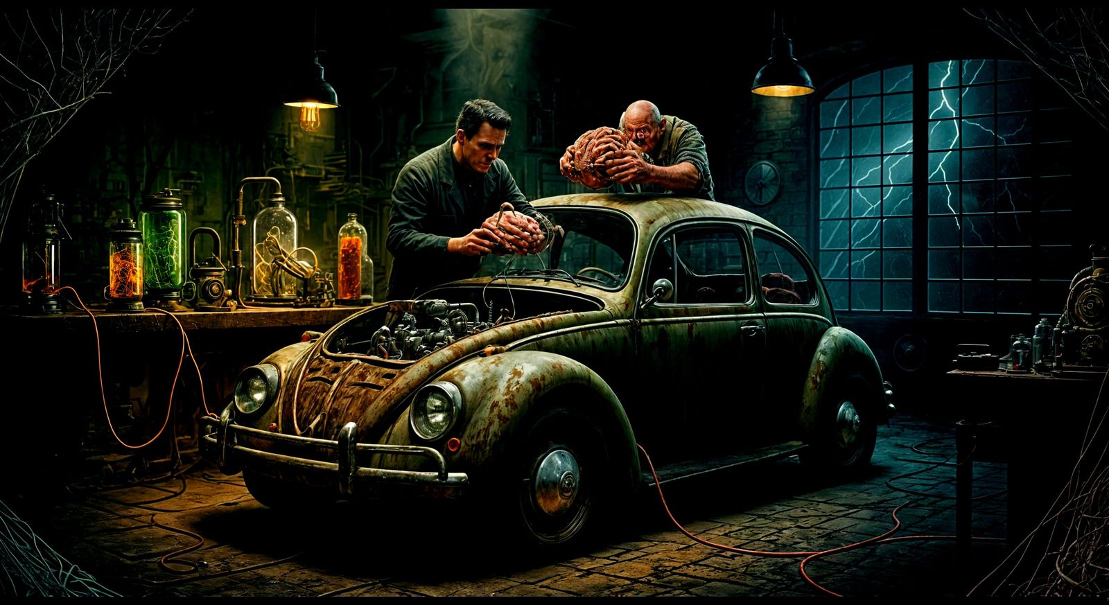Frankenstein's Cybernetic Beetle Revival