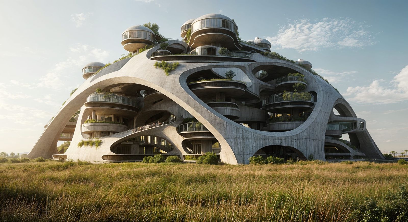 “Futuristic Arcology – A Self-Sustaining Vertical City Blend...