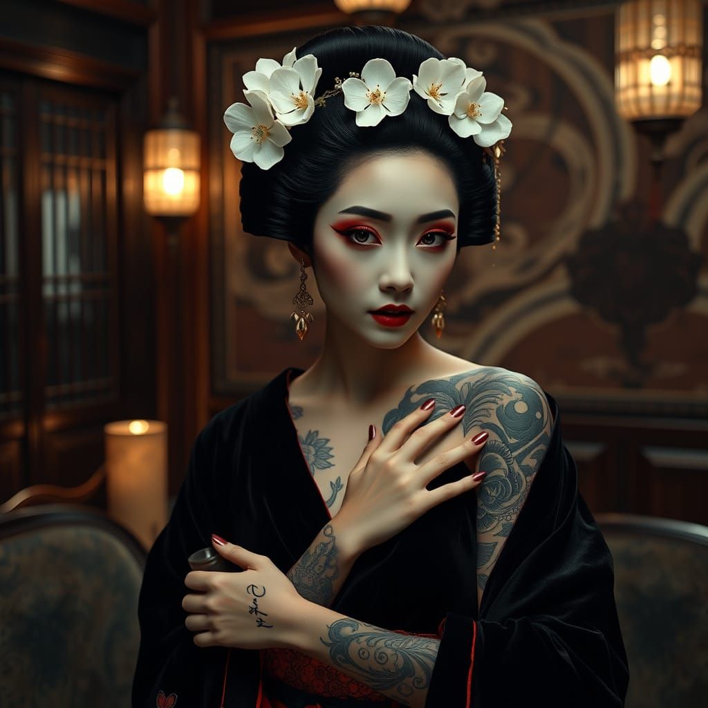 énigmatique geisha