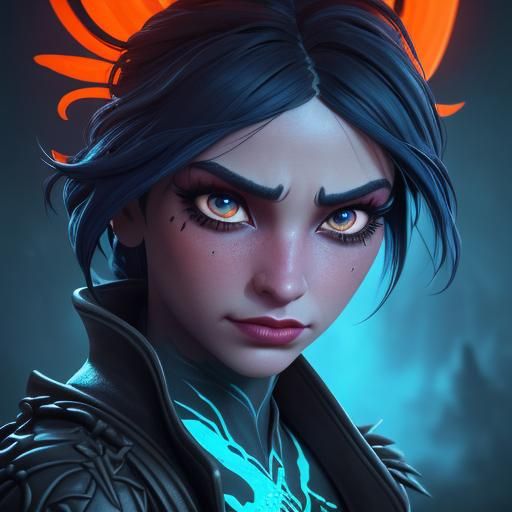 Eyes Full of Pain: A Fantastical Portrait