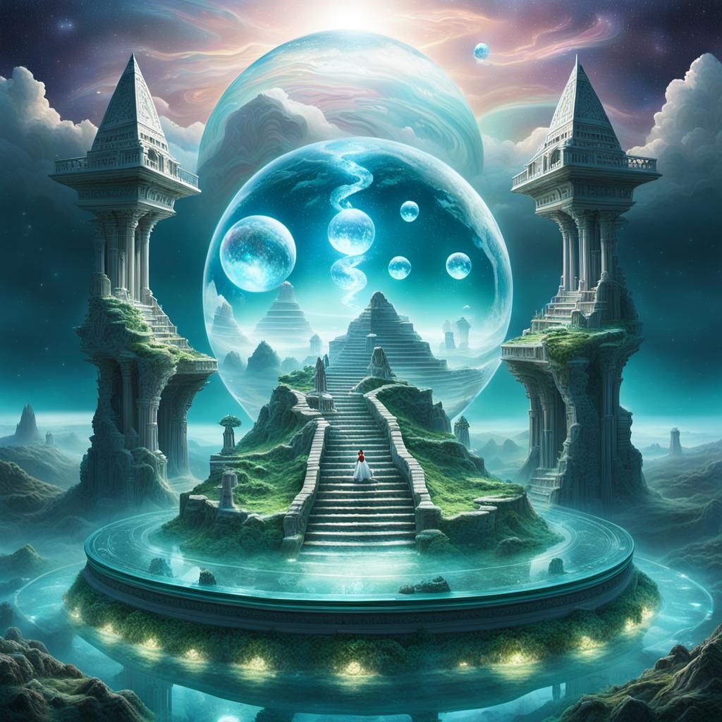 Ethereal Sphinx in a Surreal Dreamscape