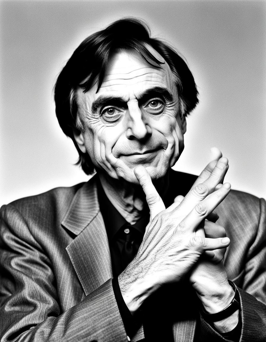 Conceptual Science Image Inspired by Carl Sagan