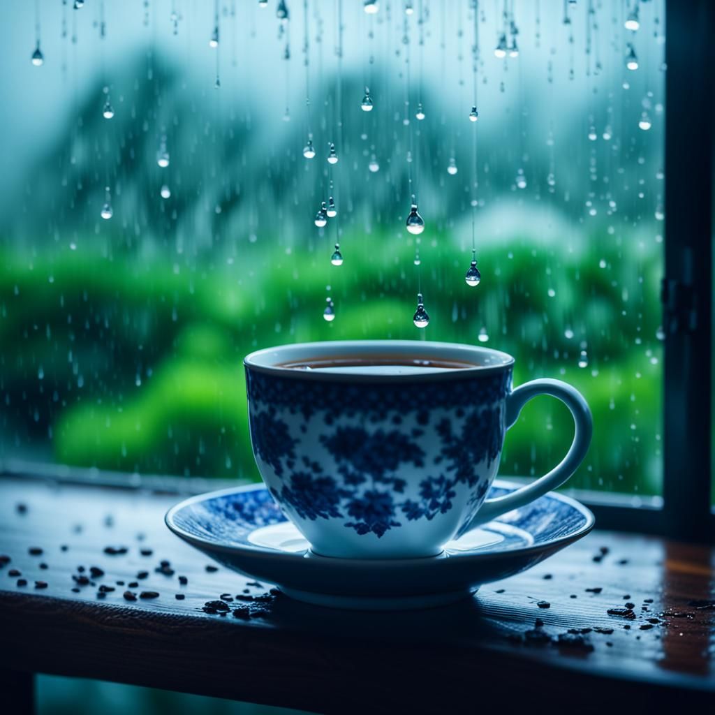 Rainy Day Tea: Professional Photography with Bokeh