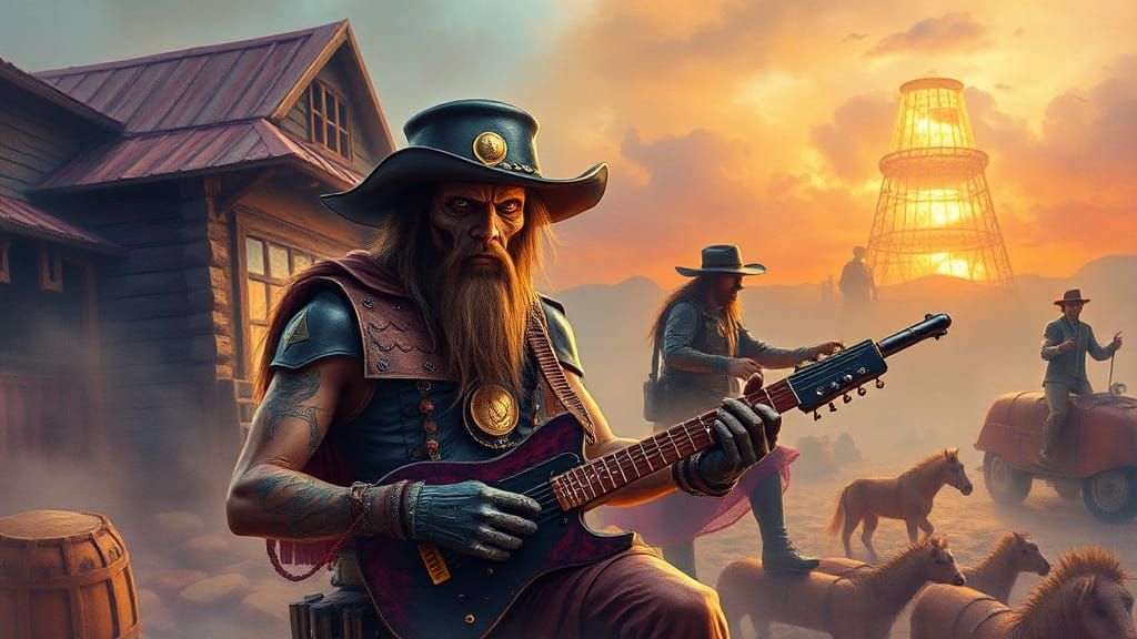 Ethereal Fantasy Portrait in Watercolour Style