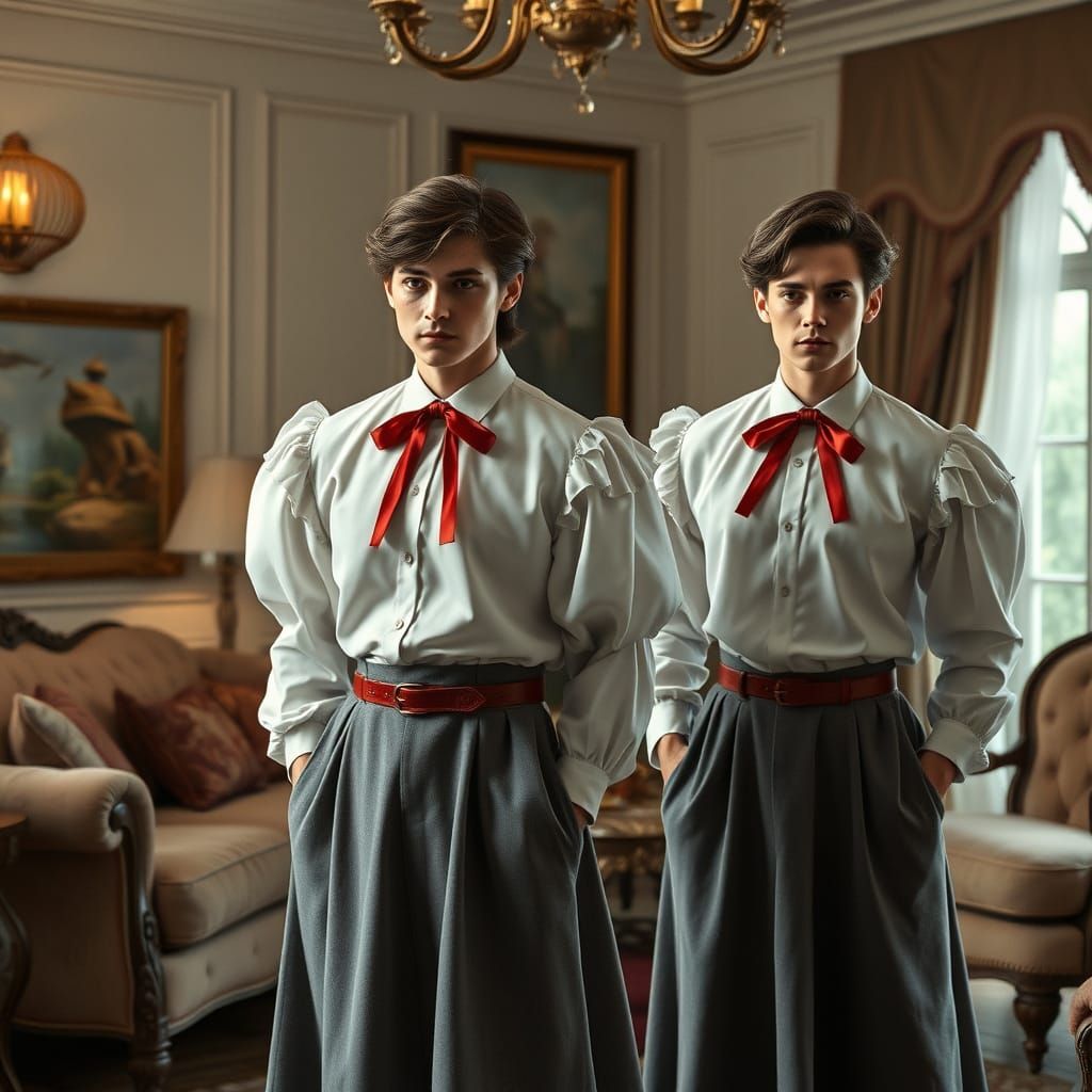 Elegant Gentleman in Vintage Attire