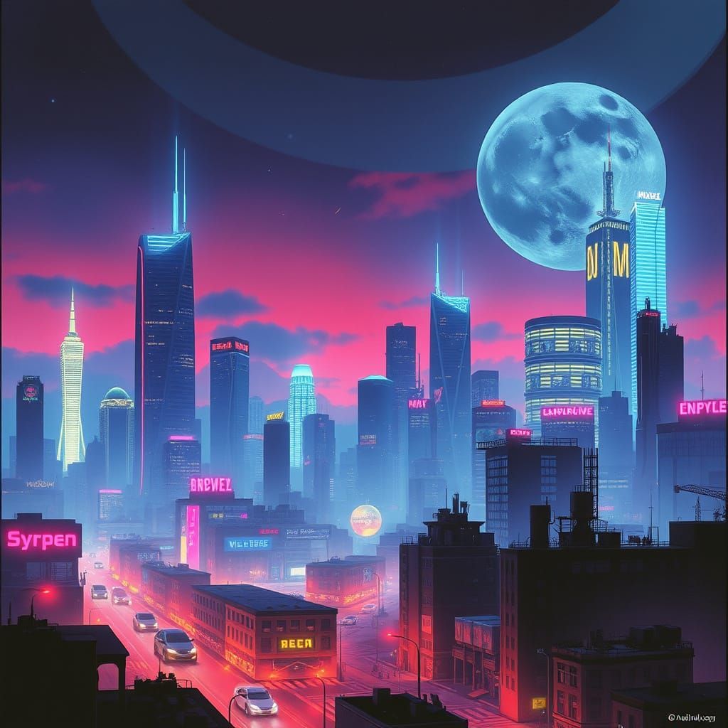 Cyberpunk Skyline