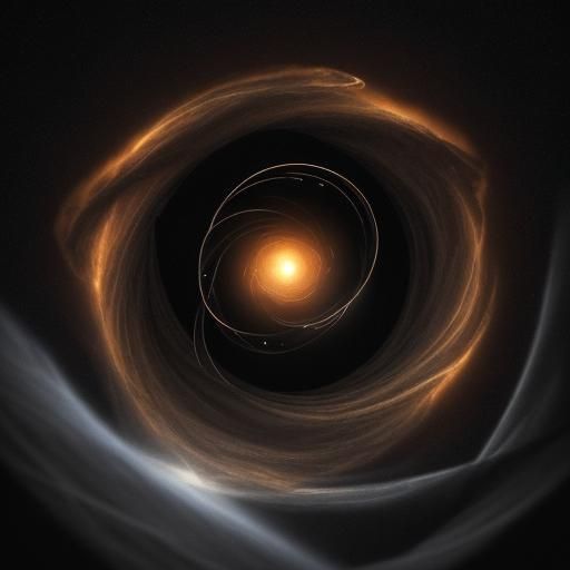 Black Hole Siphoning Energy in Ultra-Realistic Style