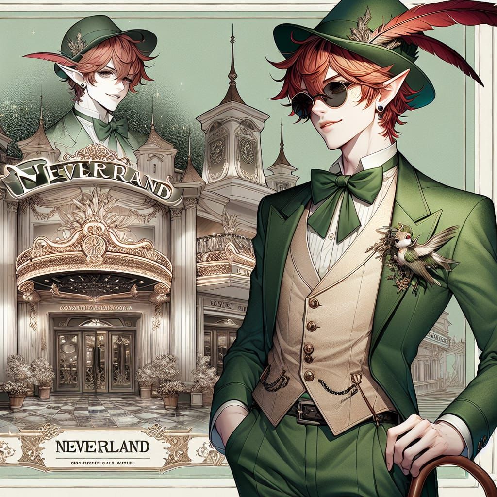 Fashionable Adult Peter Pan at NEVERLAND Casino