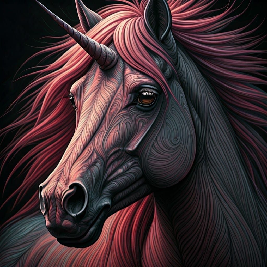 Majestic Unicorn with Imperfect Features