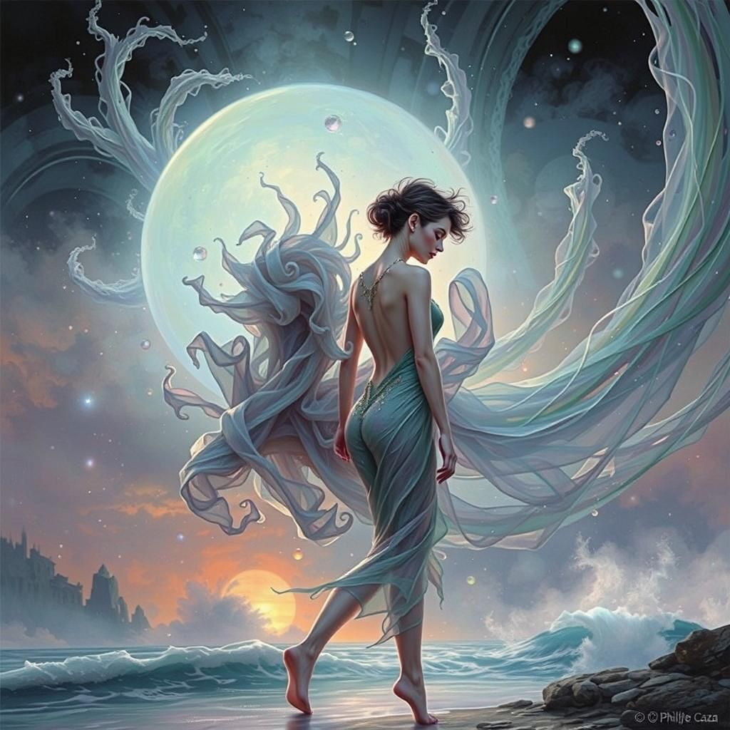 Pixie Dancer with Ribbons in Hylozoic Celtic Style