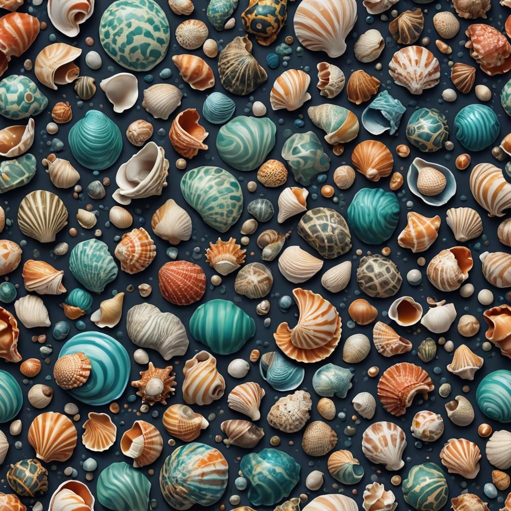 Fantastical Shells and Sea Digital Art