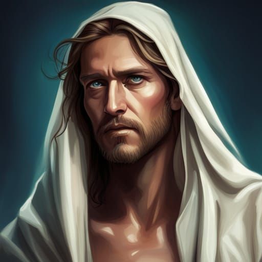 Crucifixion Portrait in Hyperdetailed Style