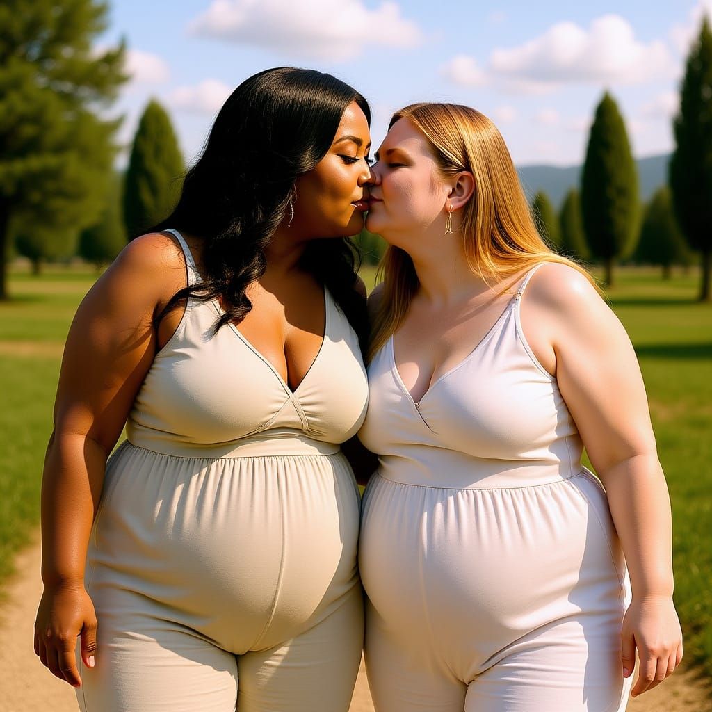 Romantic Kiss in Provence: Hyperrealistic Image