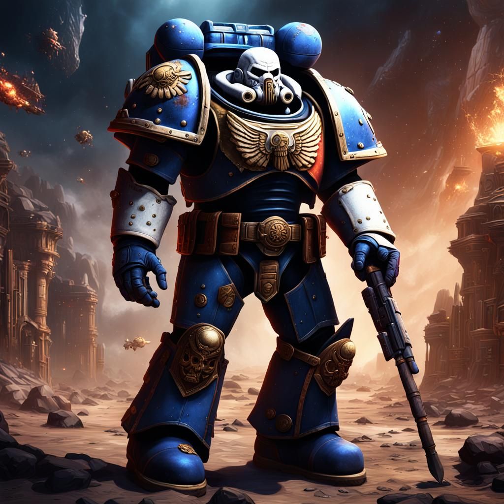 Mime Space Marine Concept Art