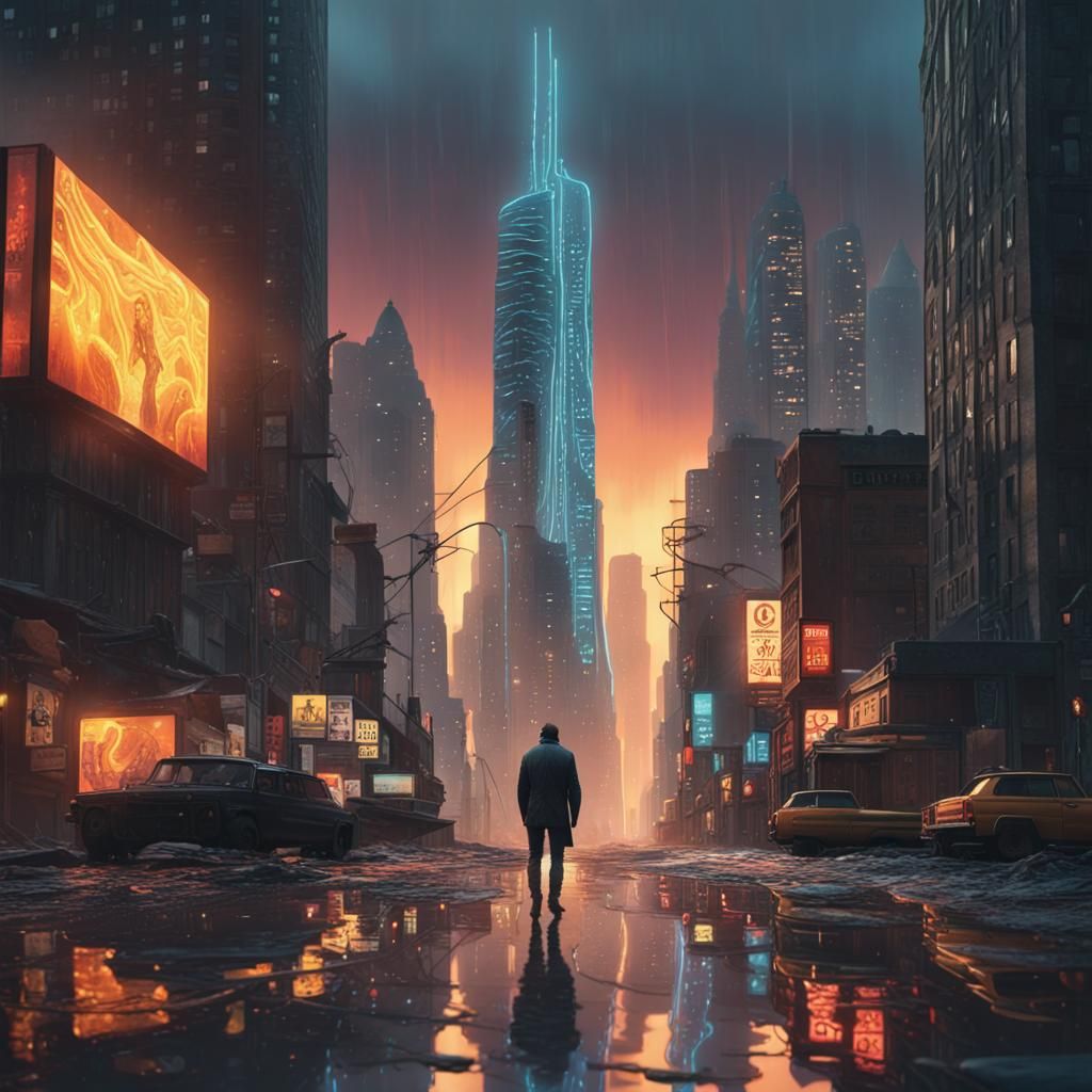 his skin is part of the city