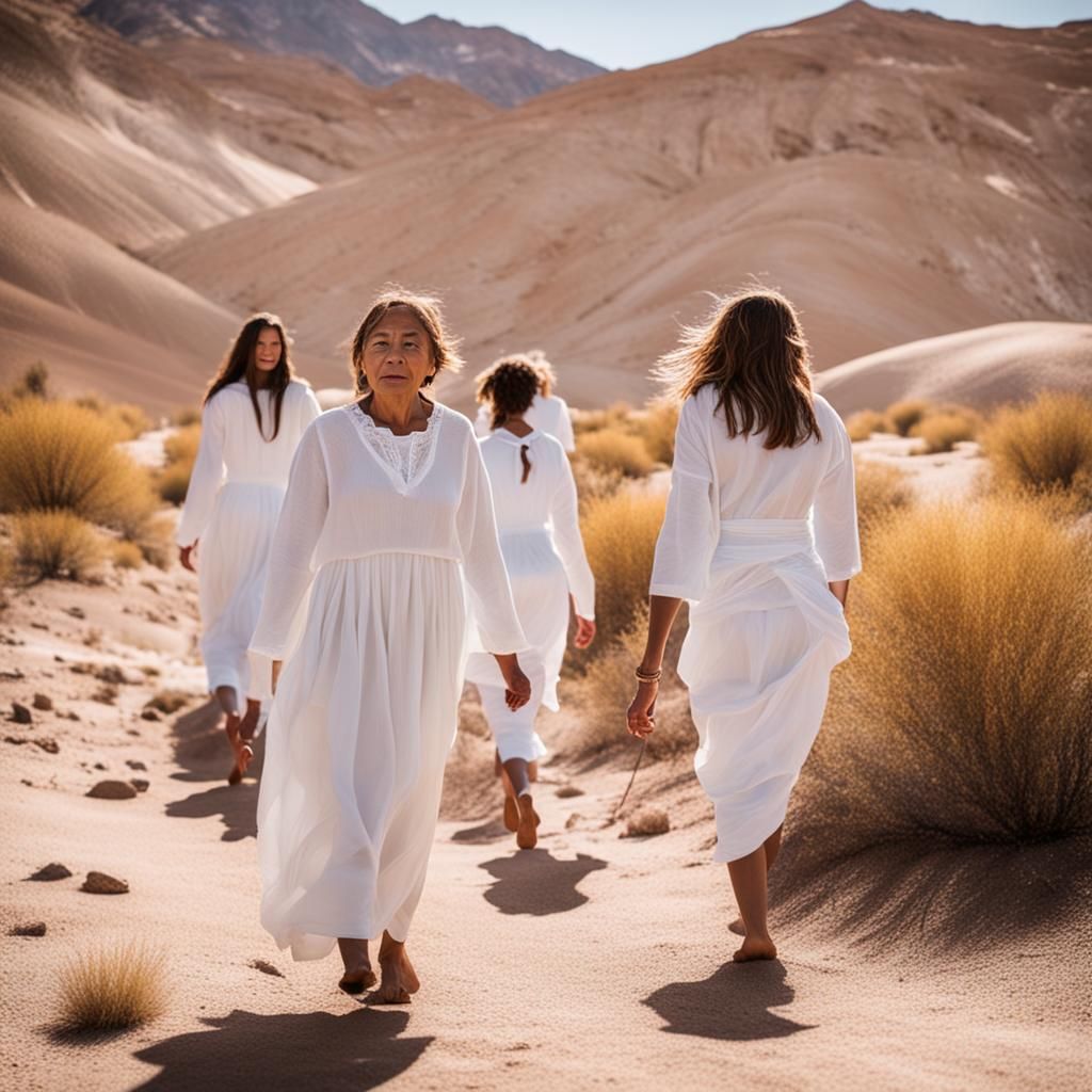 Women Walking to Desert Hot Springs