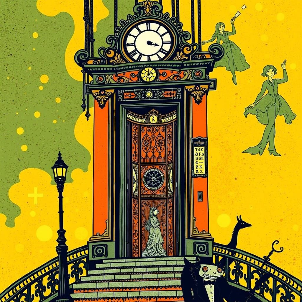 Steampunk Victorian Elevator in Burton-esque Style