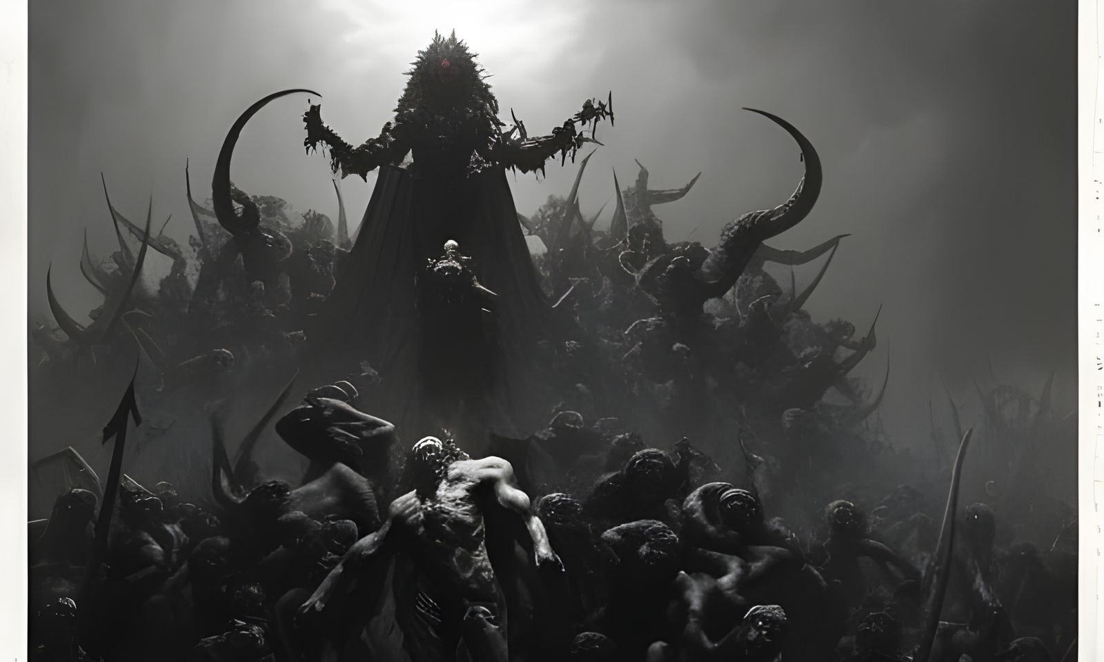 Demonic Horde from Hell in Horror Illustration Style