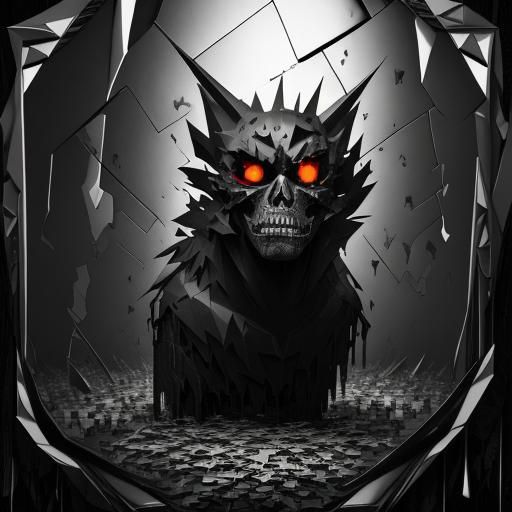 Fragmented Male Face: A Surreal Digital Collage