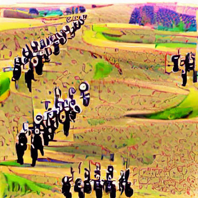 Abstract Landscape with Soft Lighting and Blended Colors