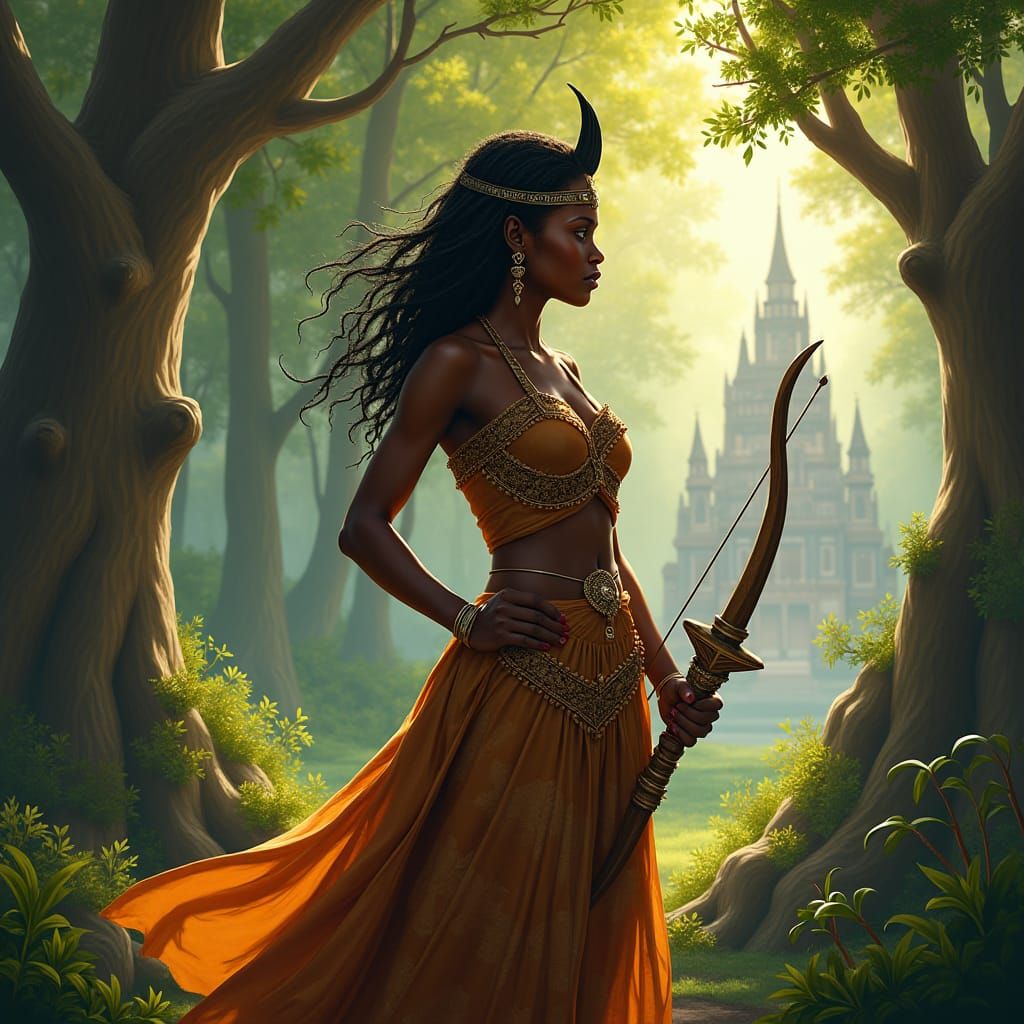 Princess Nandi at the Enchanted Forest Edge