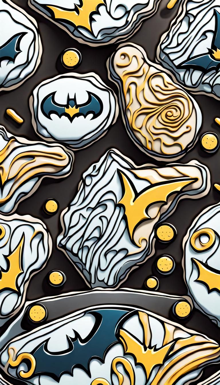 Batman Cookies and Two-Face Ice Cream in 3D