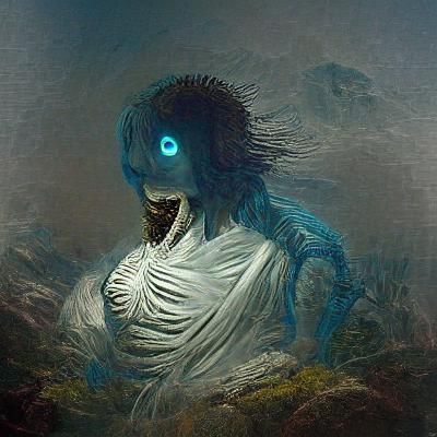 Horrific Monster in Gustave Doré Style