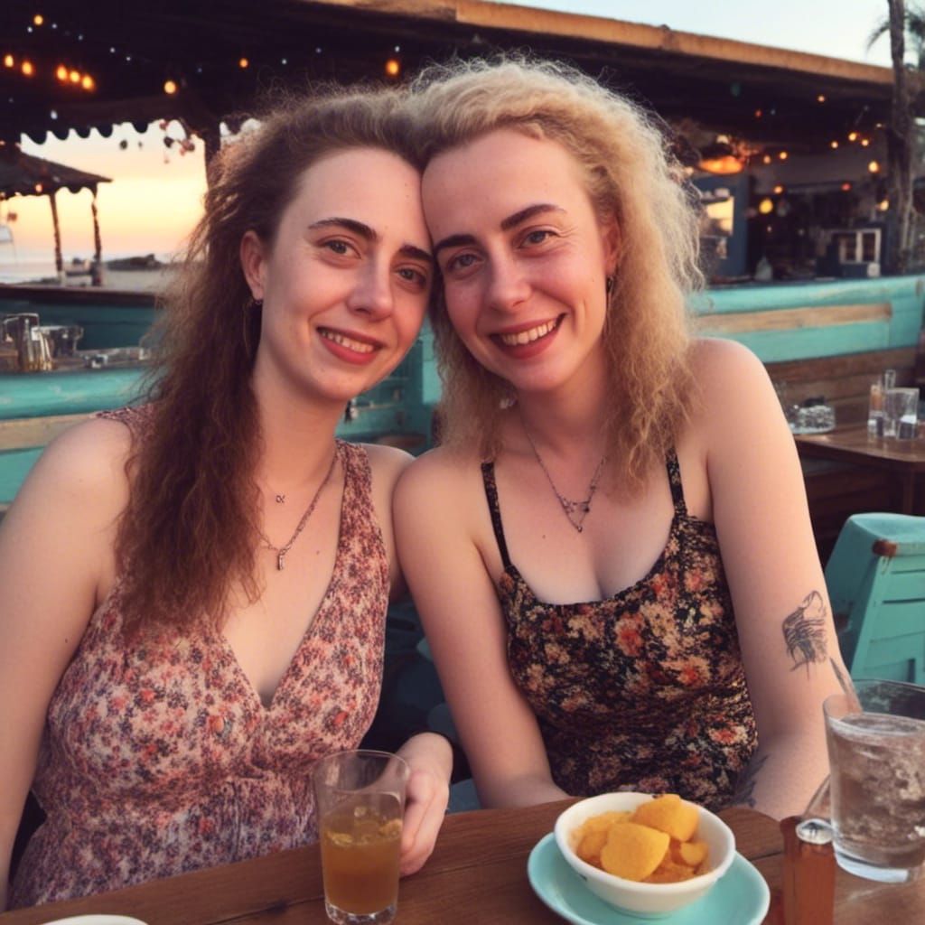 Siobhan and Gina's Beach Bar Night Out