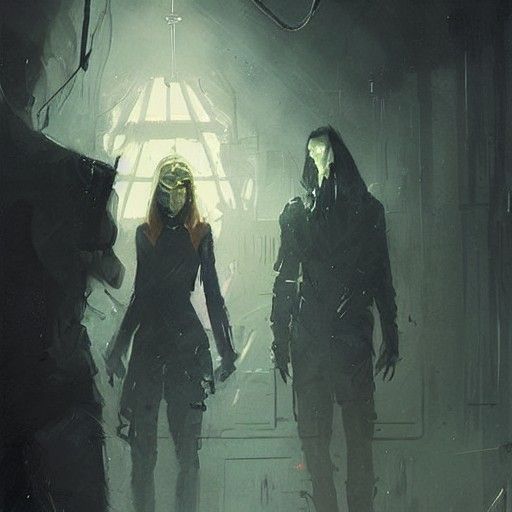 Sinister Figure in Shadows: Illegal Life