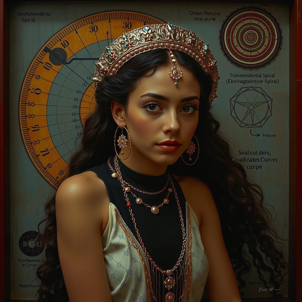 Abstract Mathematical Curves and Spirals