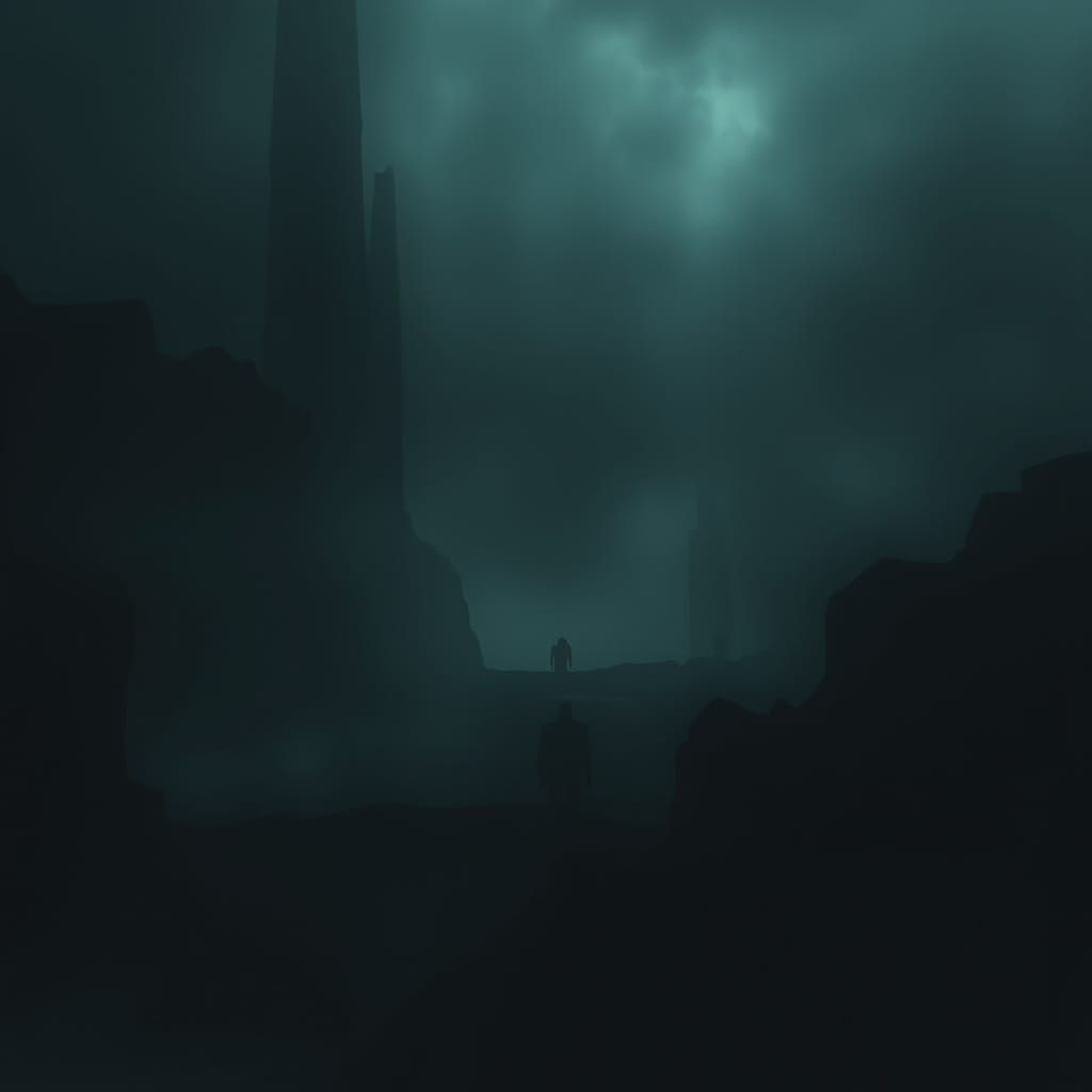 Darkness Descends in a Haunting Cyberpunk Dreamscape