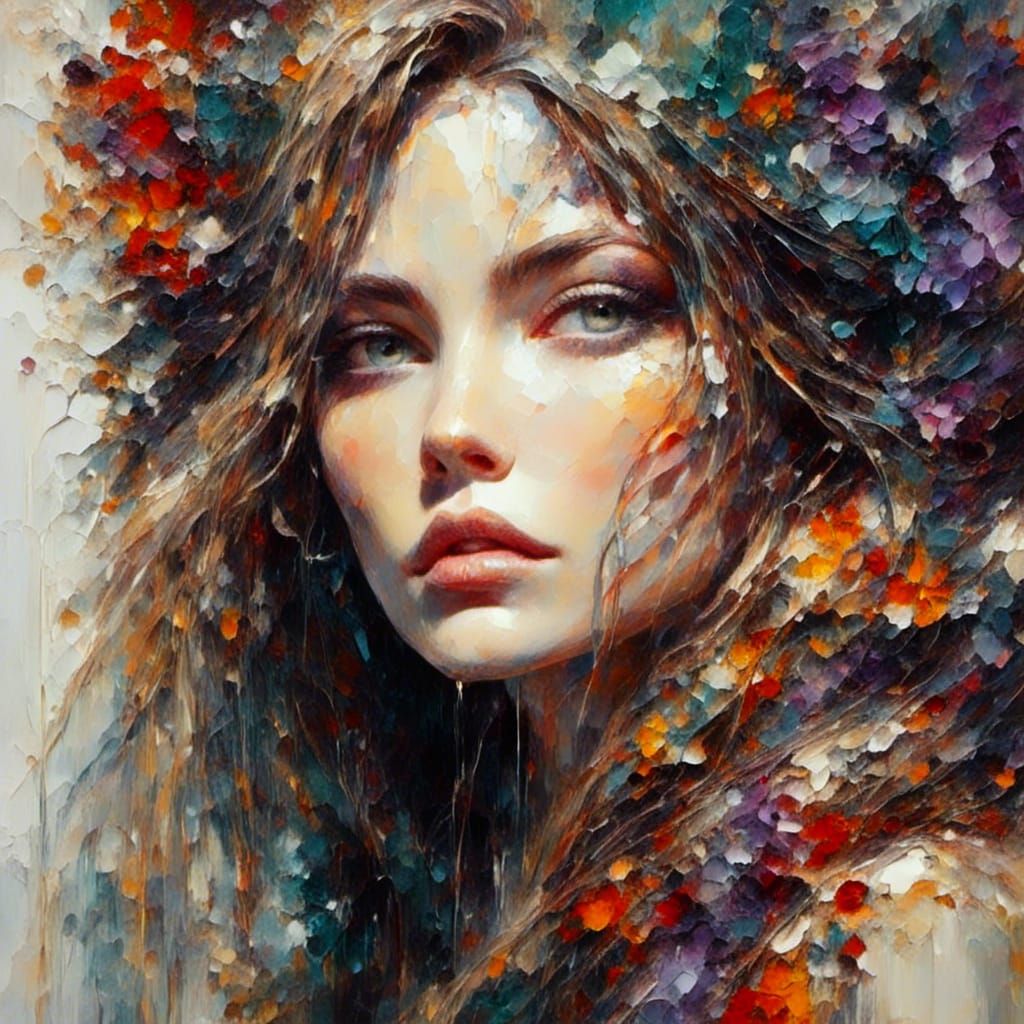 Impasto Style Portrait