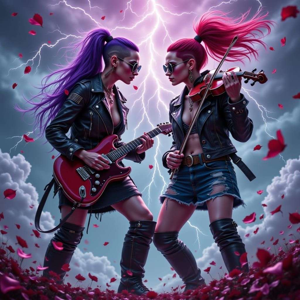 Punk Rockers Face Off in Lightning Storm