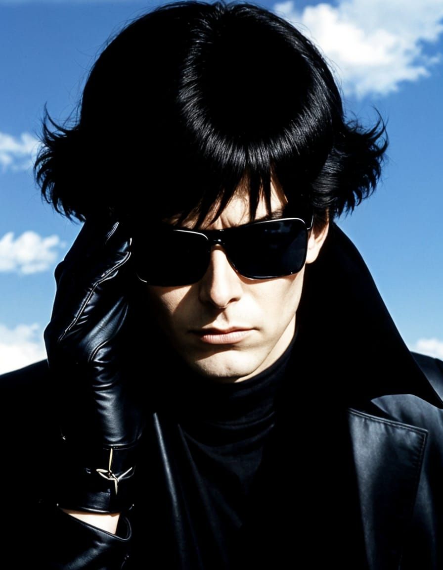 Andrew Eldritch Headache in 1980s Goth Style