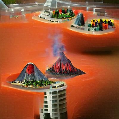 Volcano City: An AI Generated Interpretation