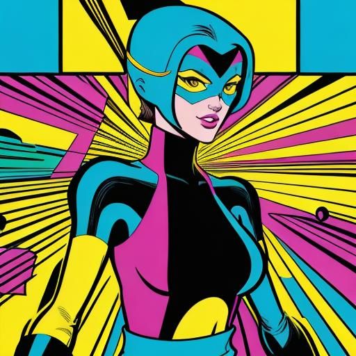 Lemon's Leap: Pop Art Market Scene in Screen Print