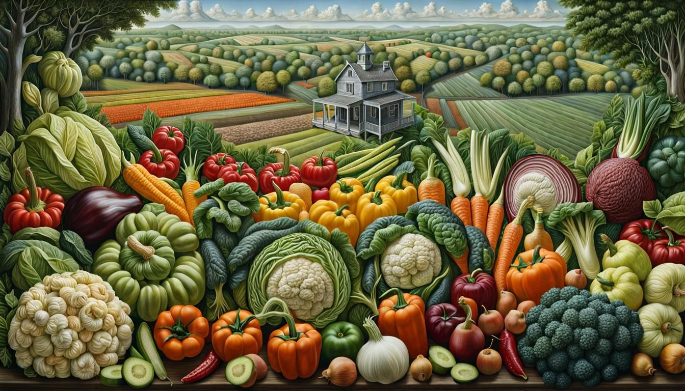 vegetable paradise in the country