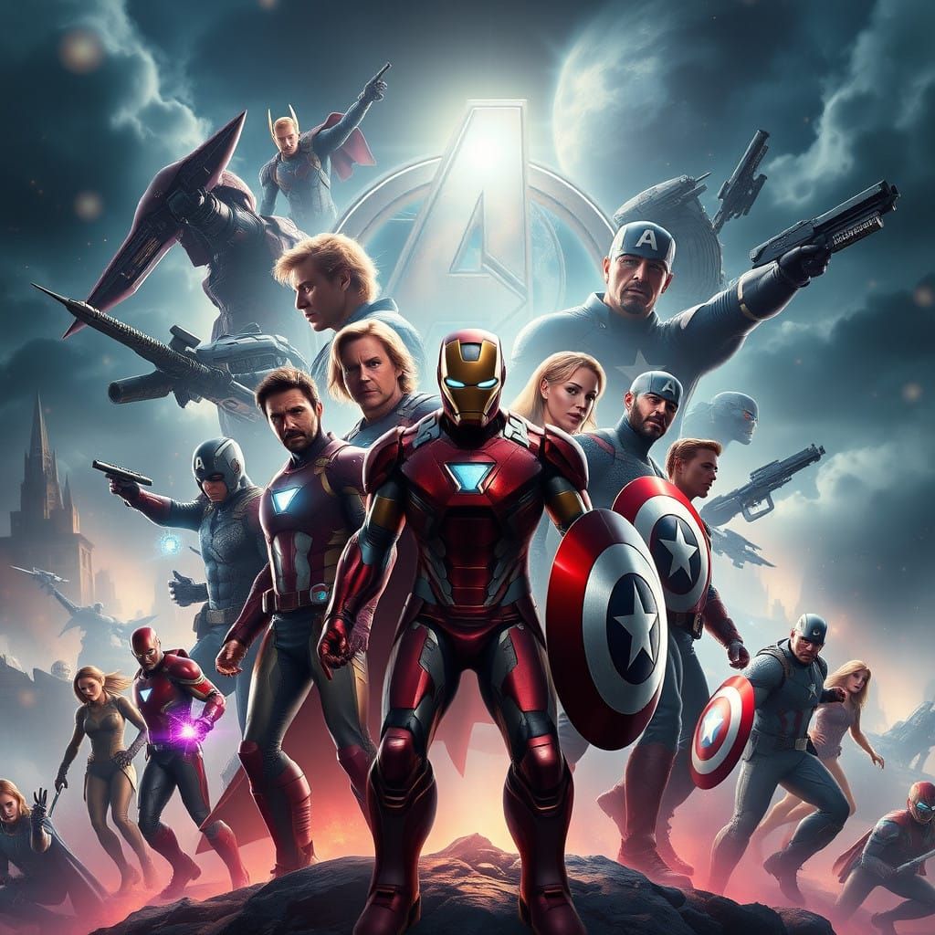 Epic Avengers Gathering in Unreal Engine 5-Inspired High-Fan...
