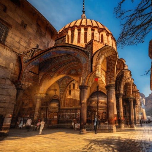 Hyperdetailed Turkey Concept Art in Triadic Colors