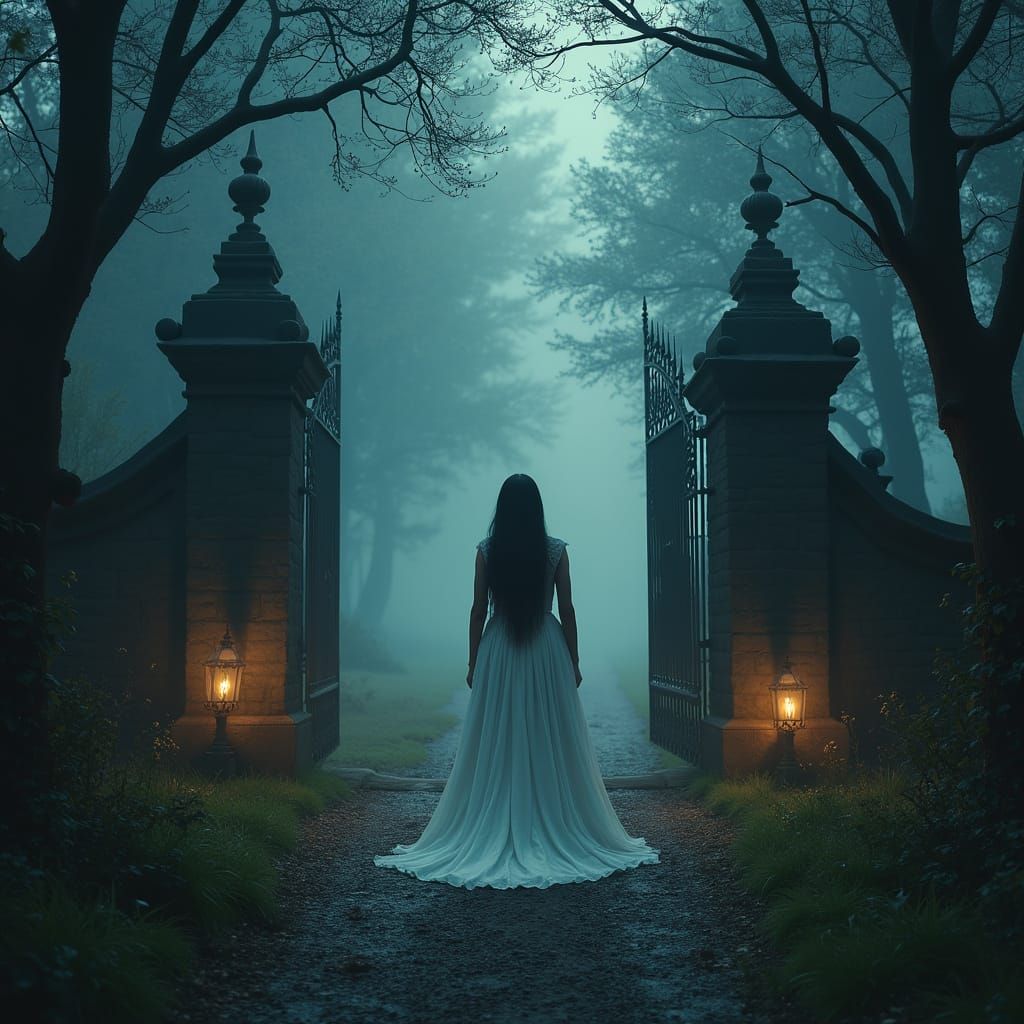 Ethereal Gates of Enchantment in a Whimsical Twilight Realm