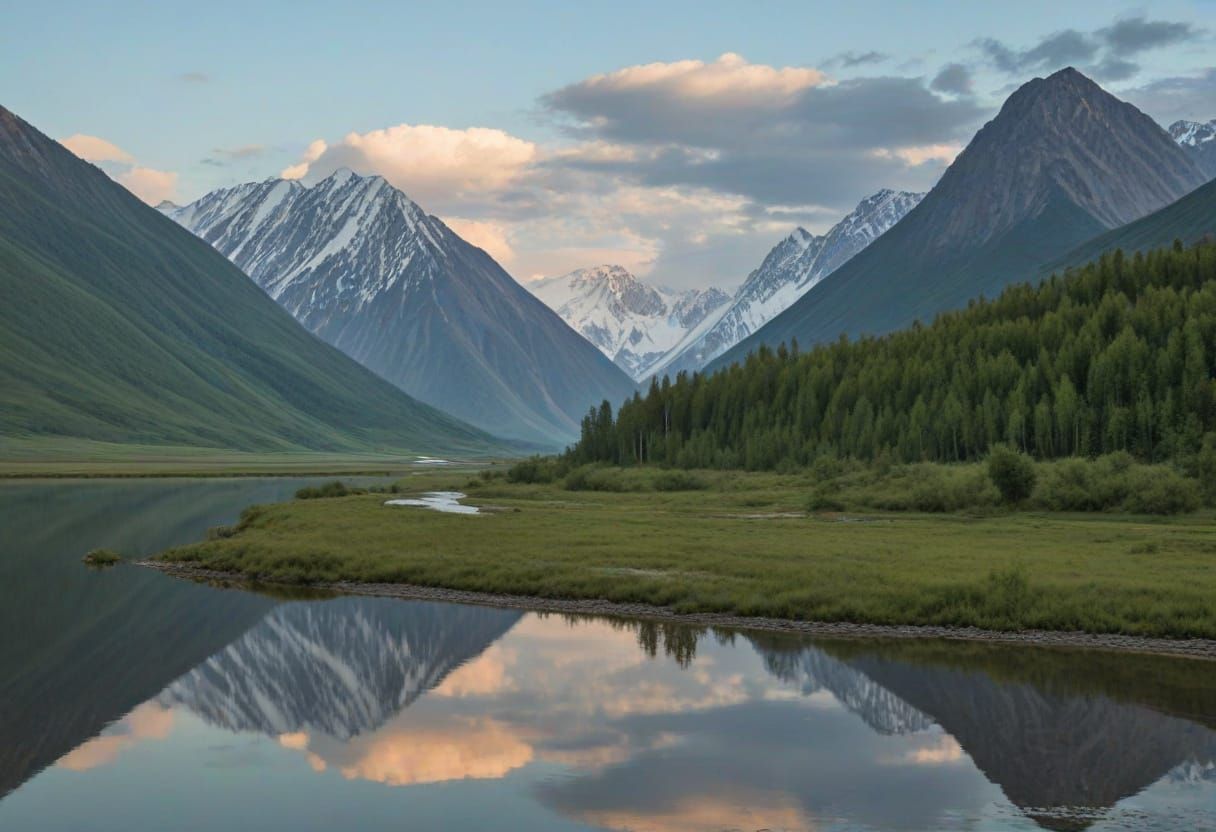 Scenic View of the Altai Mountains