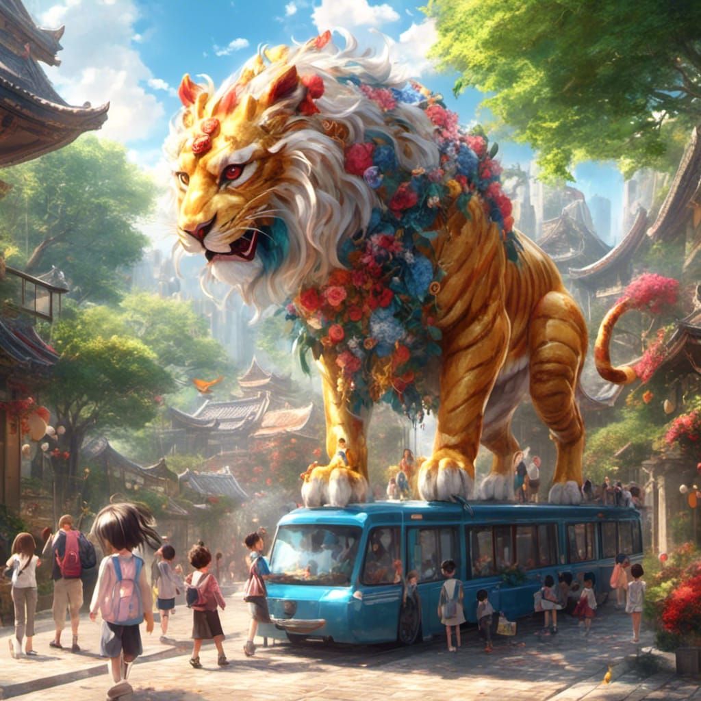 Anime Style Liger Illustration