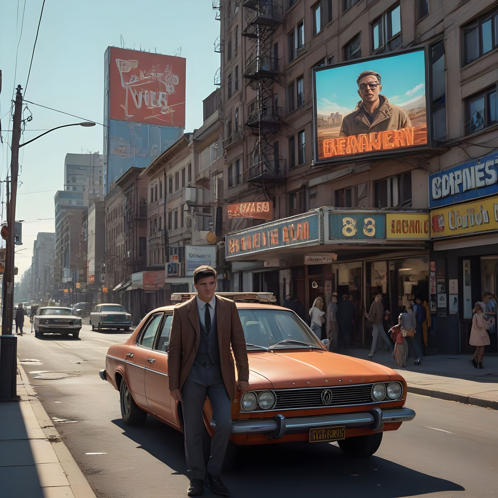 Retro Main Street Under Occupation