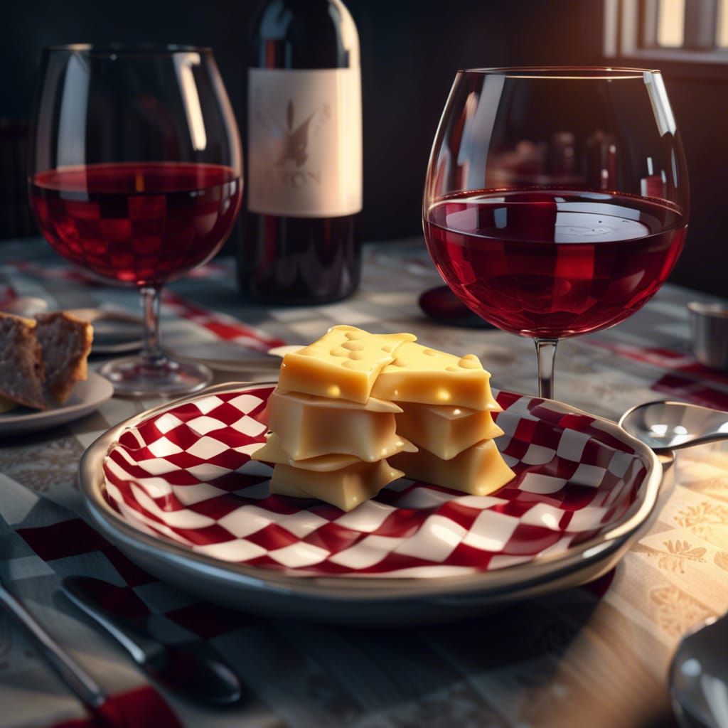 Ravioli Dinner Still Life in 8K Resolution