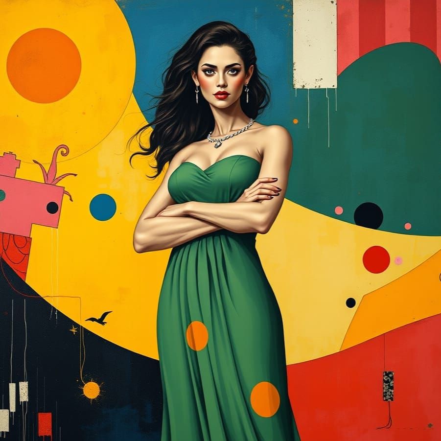 Belinda Peregrin: Abstract Digital Portrait