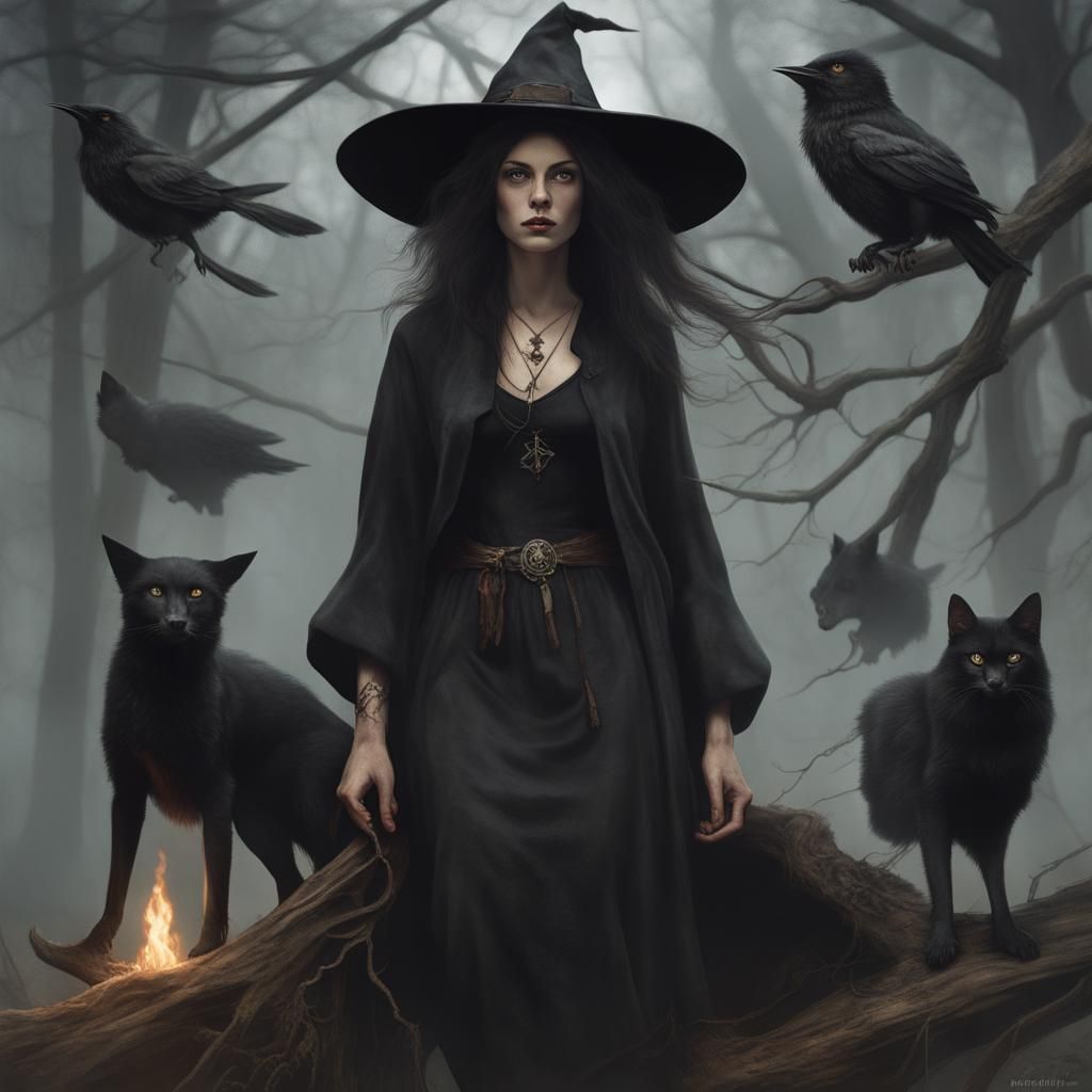 Modern Witch Blending Natural and Mystical Elements