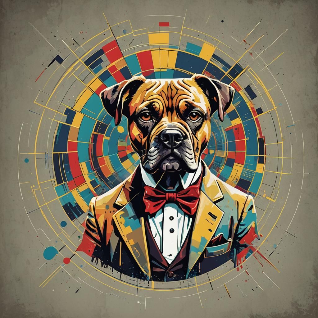 Dogfather Show Poster in Pop Art Style