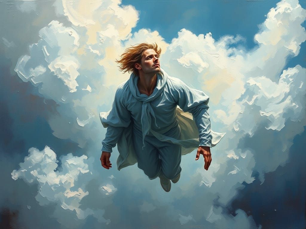 Silver Aviator Soars Through Muted Skies in Hyper Realistic....